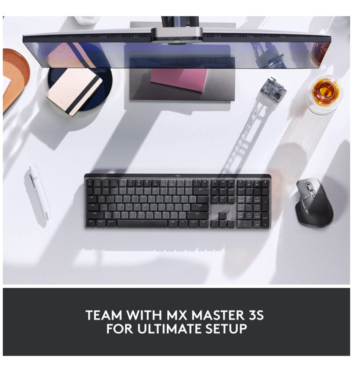 Logitech Mx Mechanical Wireless Illuminated Performance Keyboard Clicky Edition Graphite product image 8