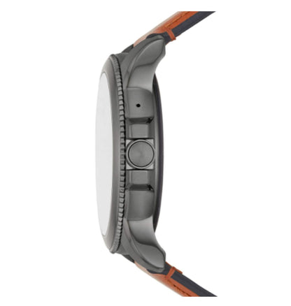 Fossil Gen 5e Smartwatch Brown/Steel (2021) — front view