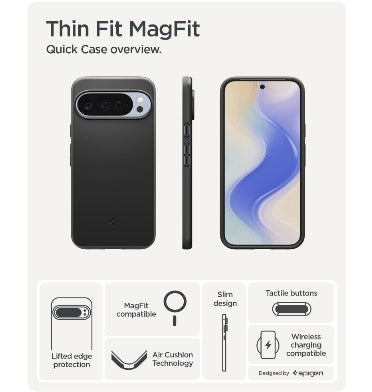 Spigen Google Pixel 10 Pro Xl Premium Slim Thin Fit MagSafe Case Black product image 4