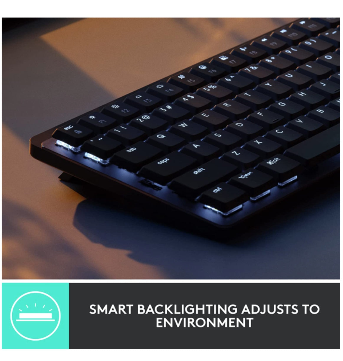 Logitech Mx Mechanical Mini Wireless Illuminated Keyboard Tactile/Quiet Edition Graphite product image 4