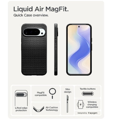 Spigen Google Pixel 10 Pro Xl Premium Slim Liquid Air MagSafe Case Black product image 4