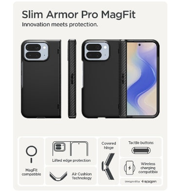 Spigen Google Pixel 10 Pro Fold Premium Slim Armor Pro MagSafe Case Black product image 4
