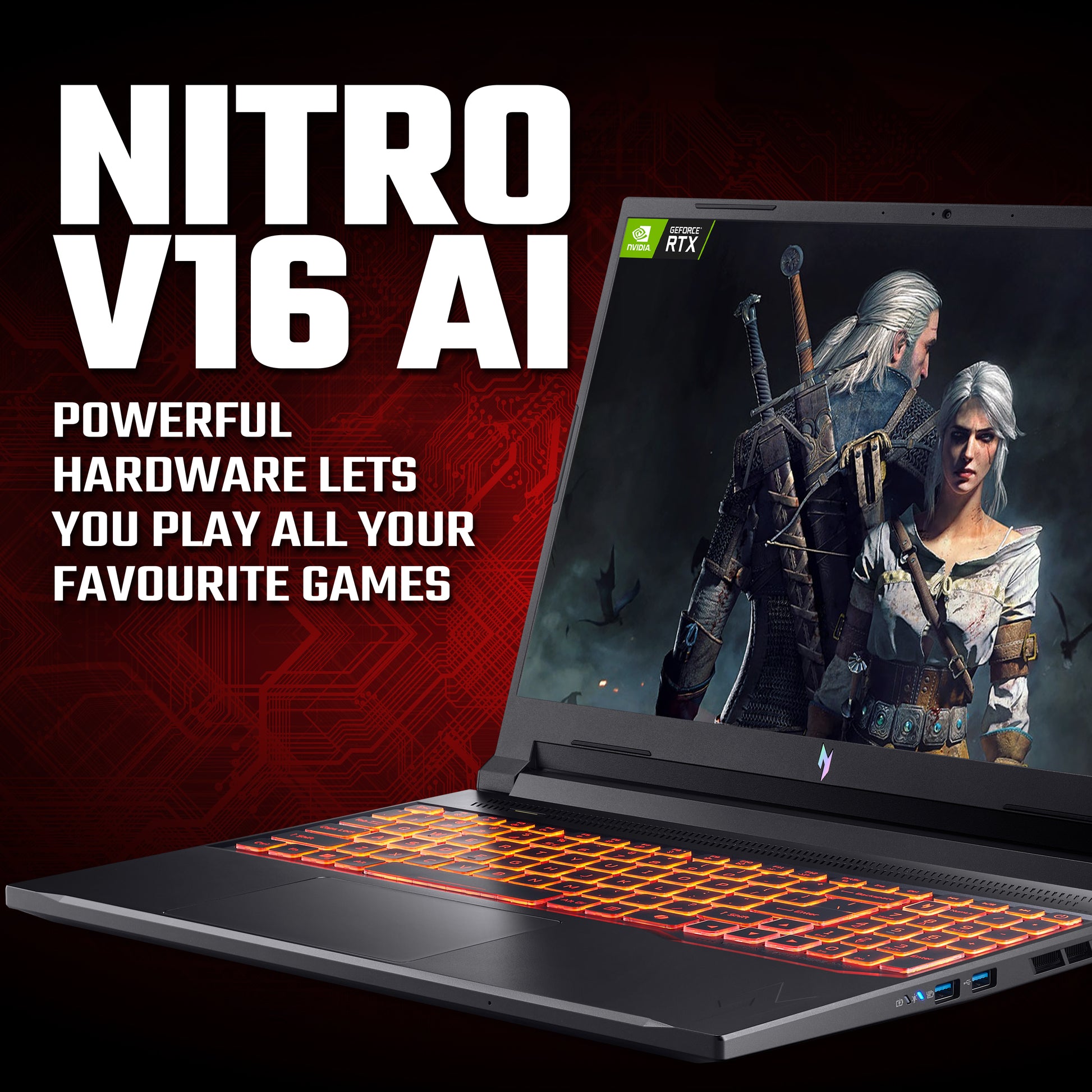 Acer Nitro V16 AMD Ryzen 7 260 16GB RAM & 1TB SSD RTX 5060 laptop image 12