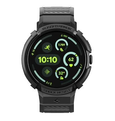 Spigen Google Pixel Watch 4 Premium Rugged Armor Pro Case 45mm Black With Charger Stand product image 3