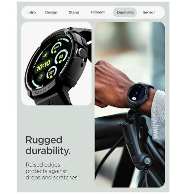 Spigen Google Pixel Watch 4 Premium Rugged Armor Pro Case 41mm Black With Charger Stand product image 9