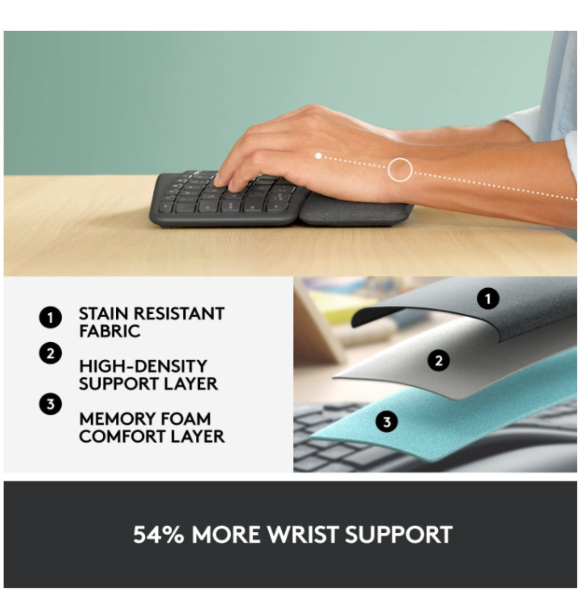 Logitech Ergo K860 Wireless Split Ergonomic Keyboard product image 5
