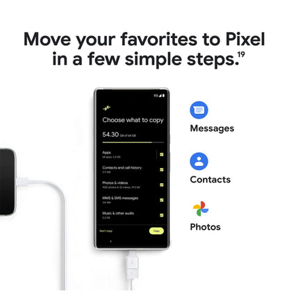 Google Pixel 6 Pro 128gb/12gb Cloudy White — ports and connectors