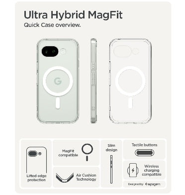 Spigen Google Pixel 10a Premium Slim Ultra Hybrid MagSafe Case Clear product image 4