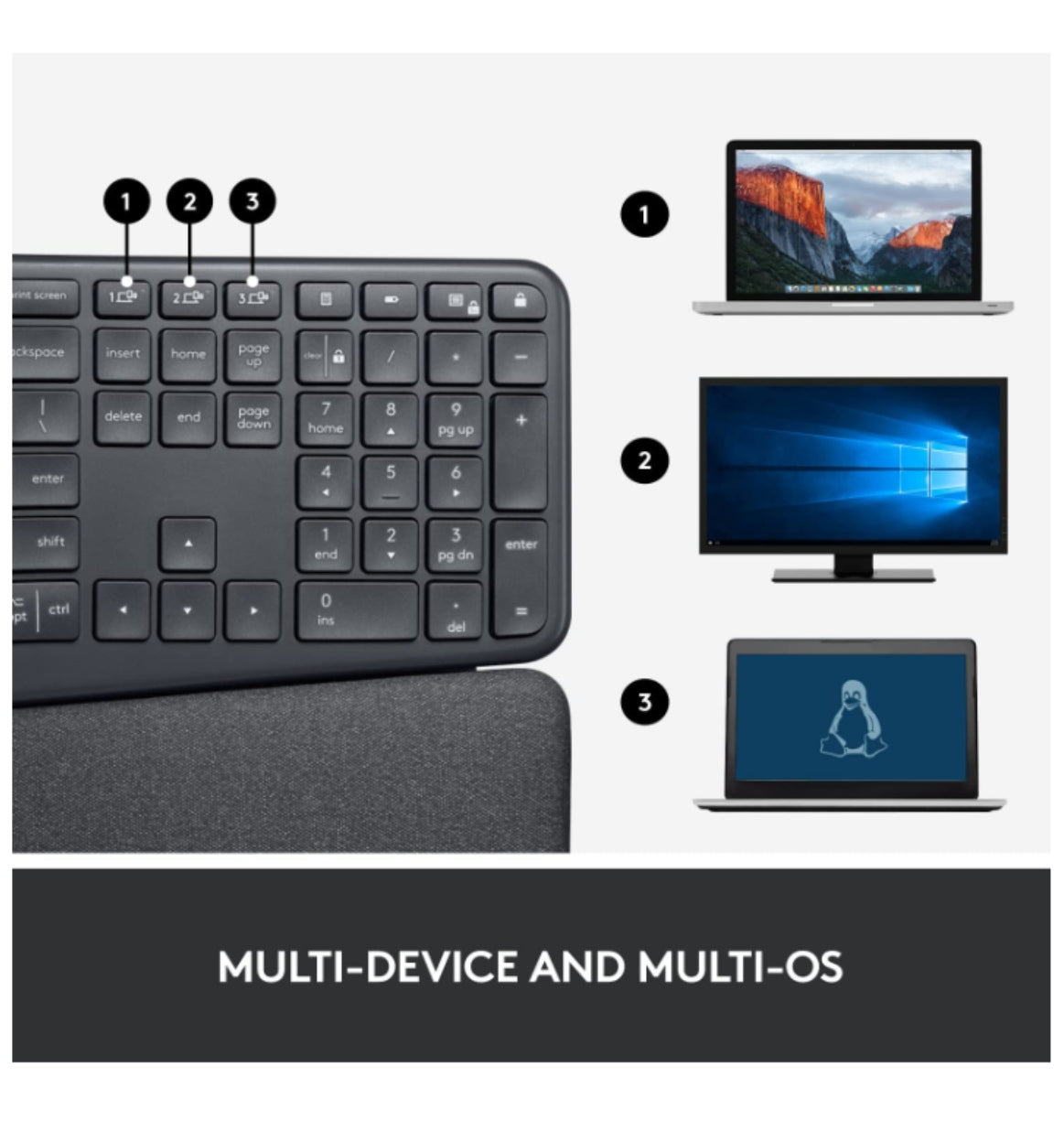 Logitech Ergo K860 Wireless Split Ergonomic Keyboard product image 10