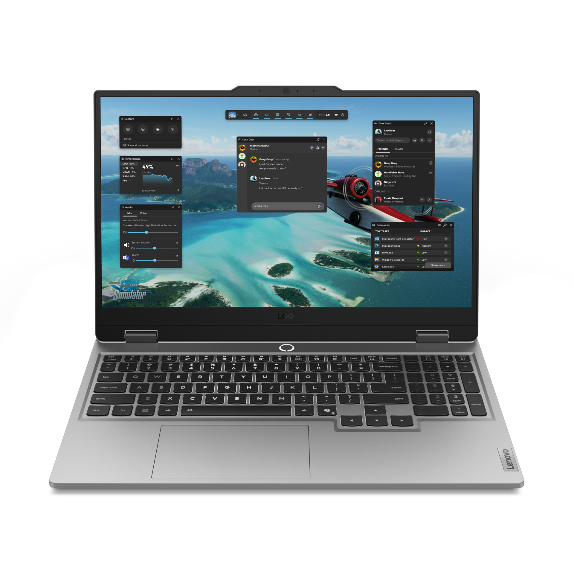 Lenovo LOQ 15 Intel Core i7 14700HX 16GB RAM & 1TB SSD RTX 5050 laptop image 1