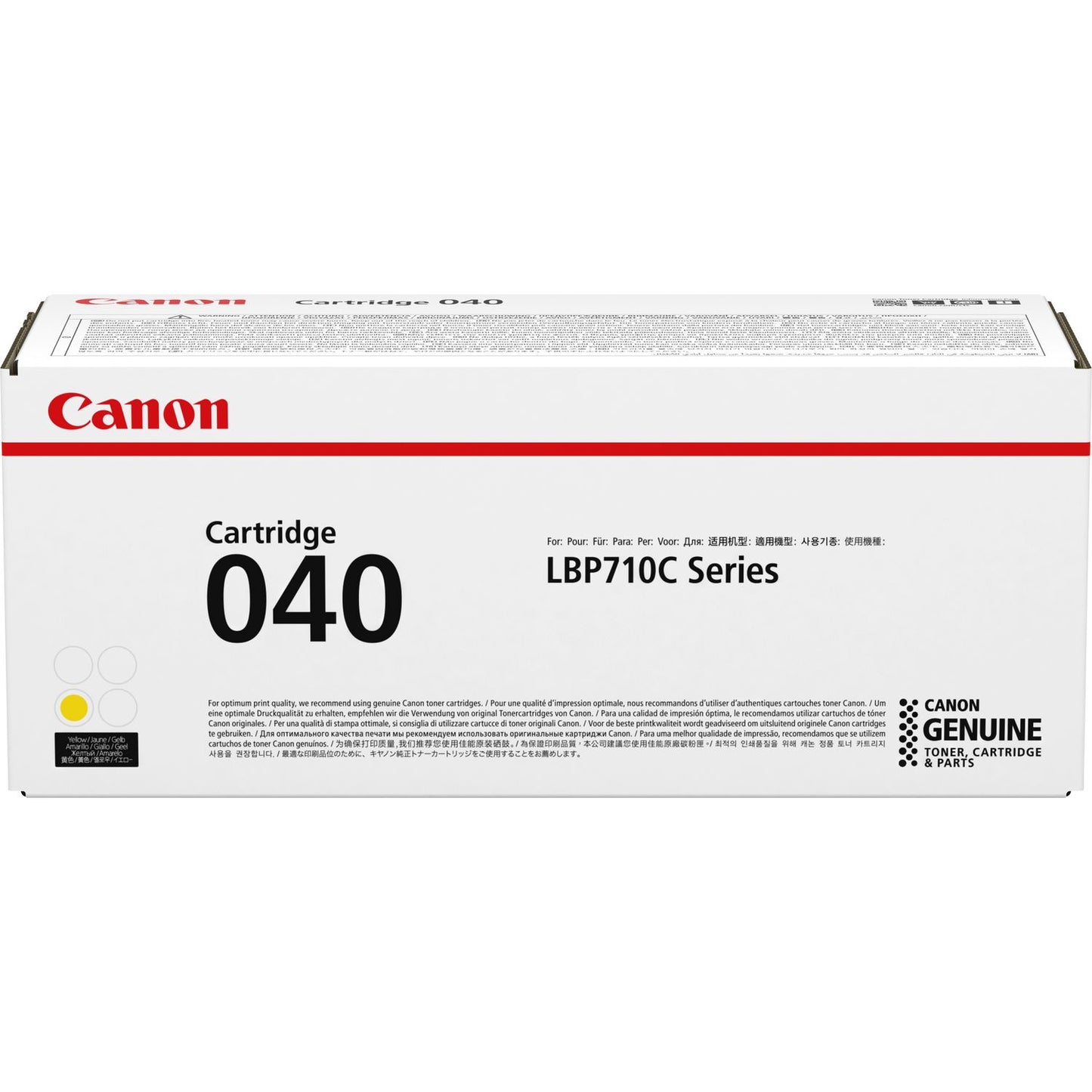 Genuine Canon 040 Yellow Toner Cartridge (0454C001AA) image 1
