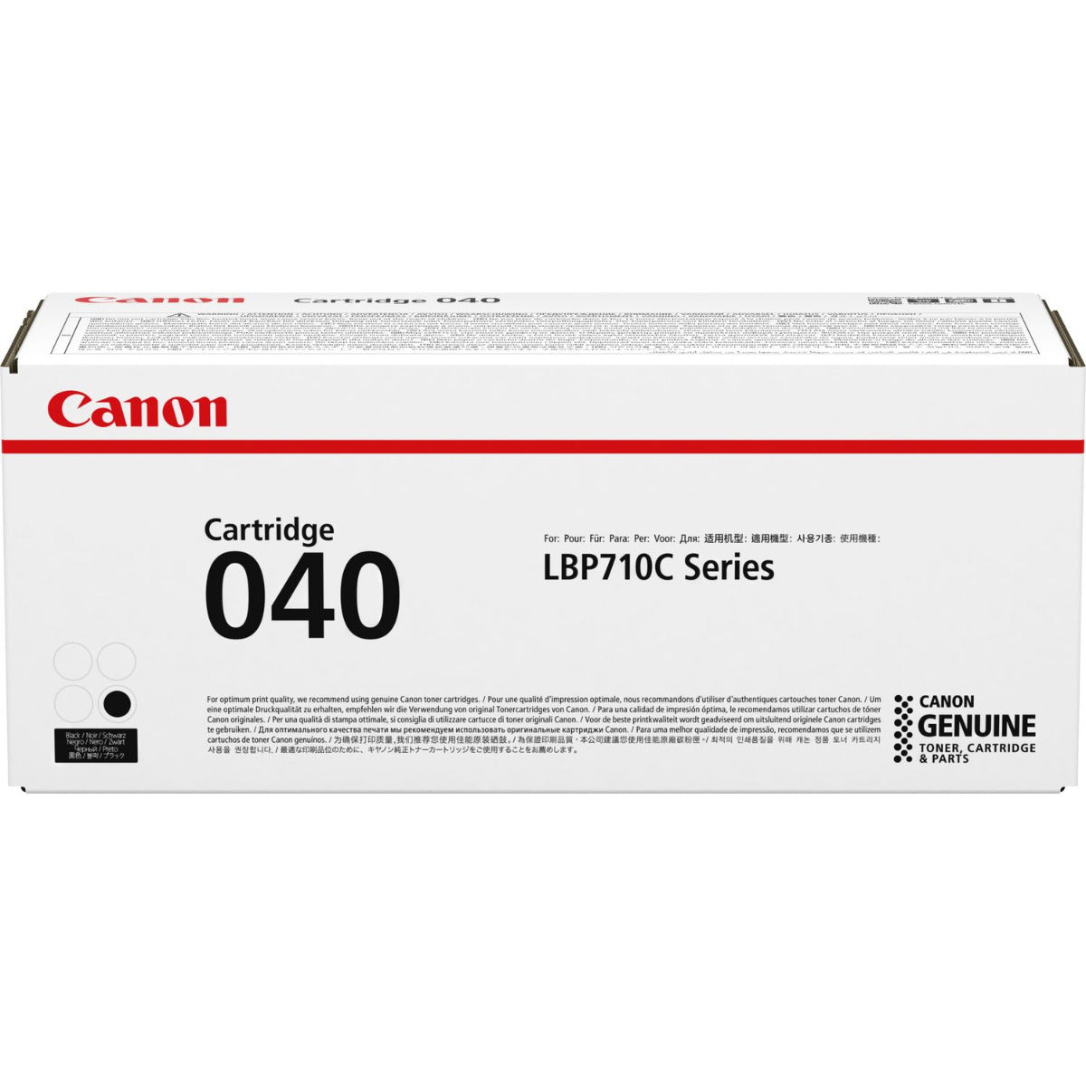 Genuine Canon 040 Black Toner Cartridge (0460C001AA) image 1