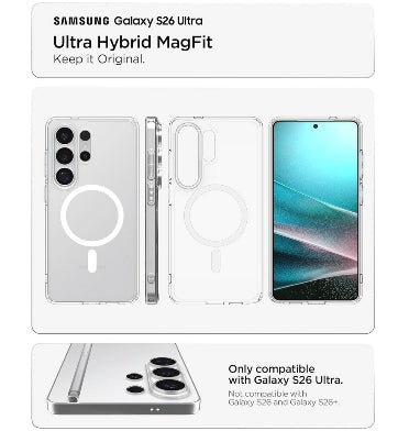 Spigen Samsung Galaxy S26 Ultra Premium Slim Ultra Hybrid MagSafe Case Clear product image 3