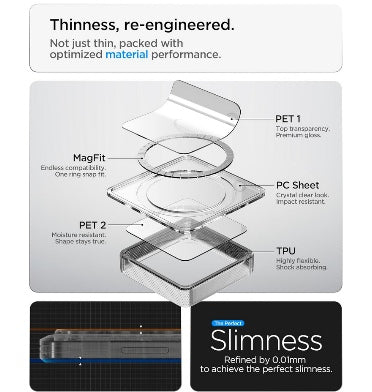 Spigen Samsung Galaxy S26 Ultra Premium Slim Ultra Hybrid MagSafe Case Clear product image 6