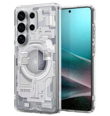 Spigen Samsung Galaxy S26 Ultra Premium Ultra Hybrid MagSafe Case Zero One White product image 1