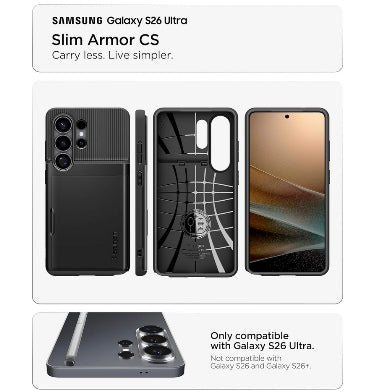 Spigen Samsung Galaxy S26 Ultra Premium Slim Armor Card Case Black product image 2