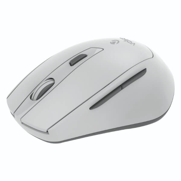 Volkano Chrome Series 2.4Ghz Wireless Ergonomic Grey Mouse (VK-20234-GY) — rear view
