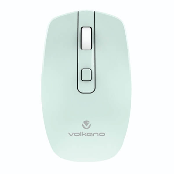 Volkano Granite Series Rechargeable Wireless Green Mouse (VK-20196-GR) — side view