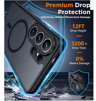 Fntcase Samsung Galaxy S26 Ultra Premium MagSafe Case Translucent Frosted Black product image 3