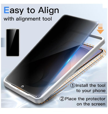 Jetech Samsung Galaxy S26 Ultra Premium Tempered Glass Screen Protector - Privacy 2pk product image 5