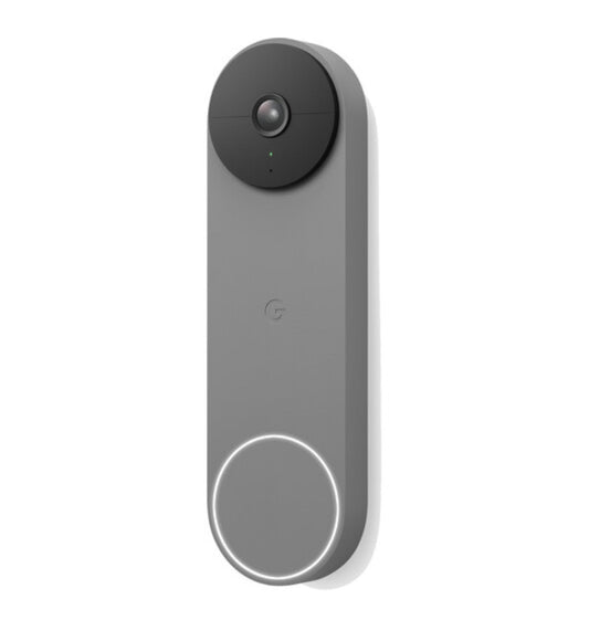 Google Nest Hello Video Doorbell Wireless (2021) Ash Gray product image 1