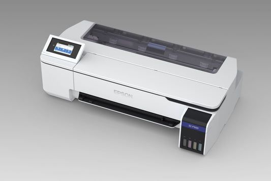 Epson SureColor SC-F500 24-inch A3 dye-sublimation printer, front three-quarter view