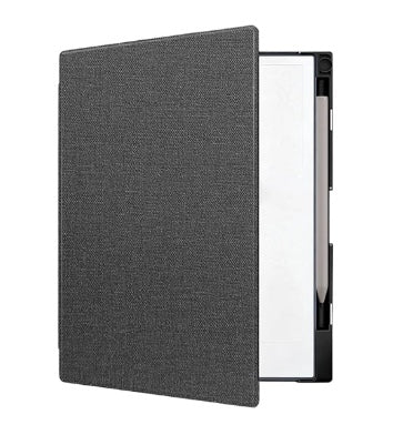 Tiimovo Remarkable Paper Pure Premium Slim Woven Pu Leather Folio Cover With Pen Holder Gray product image 1