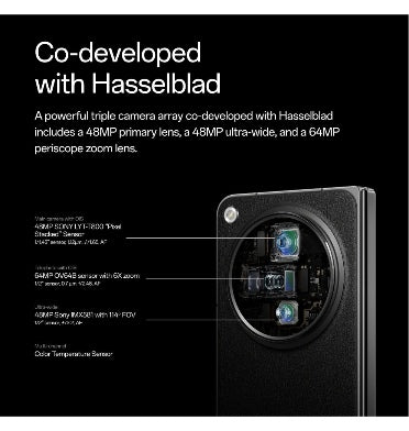Oneplus Open 512gb/16gb Dual SIM Emerald Dusk — side view
