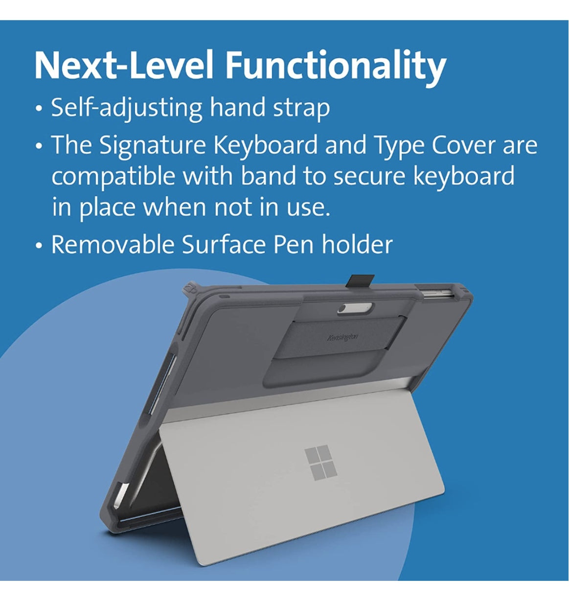 Kensington Microsoft Surface Pro 9 Blackbelt Rugged Case Black product image 3