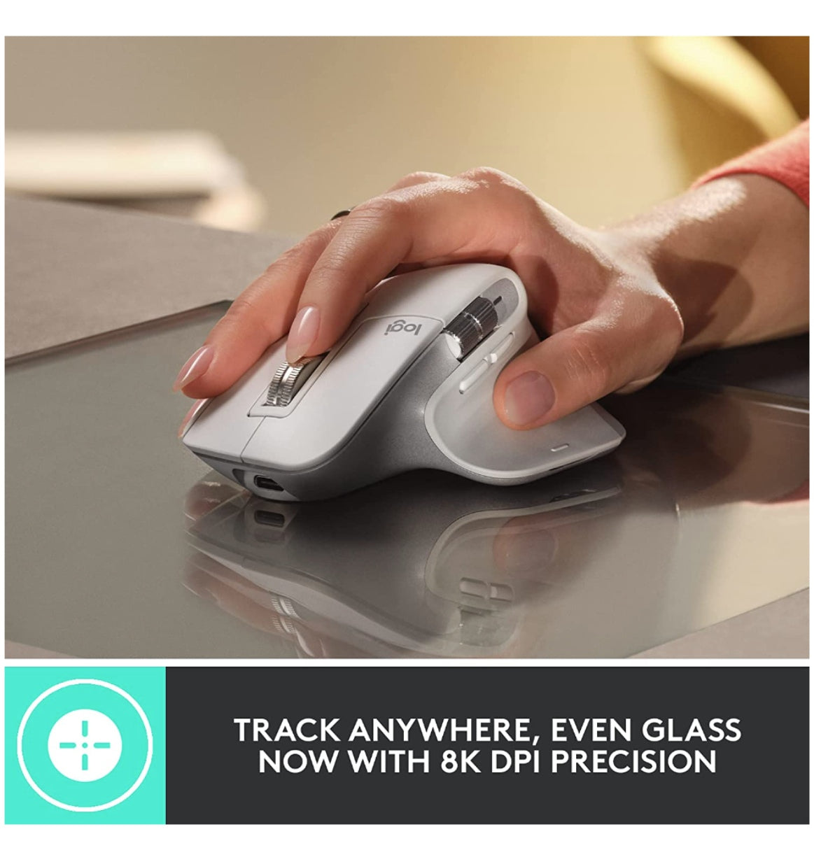 Logitech Mx Master 3s Wireless Mouse Pale Grey product image 2