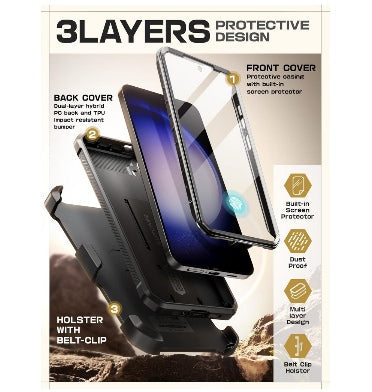 Supcase Samsung Galaxy S24 Full Body Rugged Protective Case Black product image 5