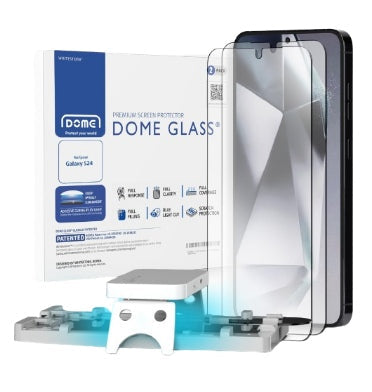 Whitestone Samsung Galaxy S24 Tempered Dome Glass Screen Protector 2pk product image 1
