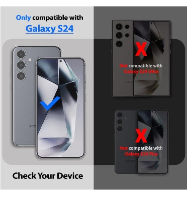 Whitestone Samsung Galaxy S24 Tempered Dome Glass Screen Protector 2pk product image 5