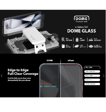 Whitestone Samsung Galaxy S24 Tempered Dome Glass Screen Protector 2pk product image 6
