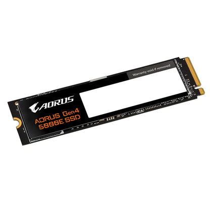 Gigabyte AORUS Gen4 5000E 1TB PCIe NVMe M.2 2280 Solid State Drive (AG450E1TB-G) — side view