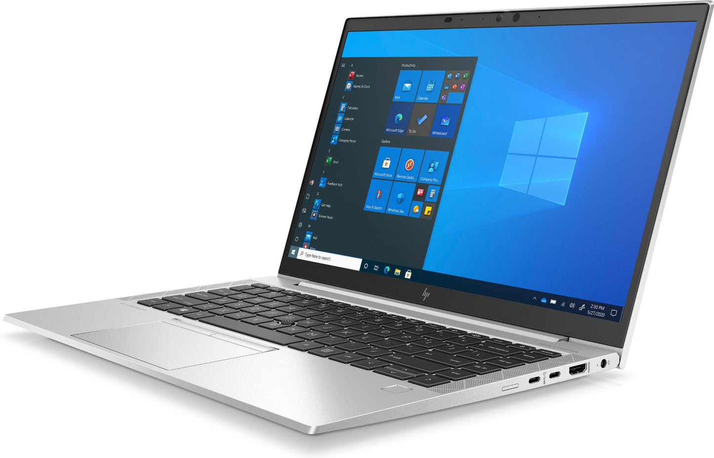 HP EliteBook 845 G8 Notebook PC – Ryzen 7 Pro 5850U / 14.0″ FHD / 16GB RAM / 512GB SSD / Win 10 Pro (458Z6EA) — side view
