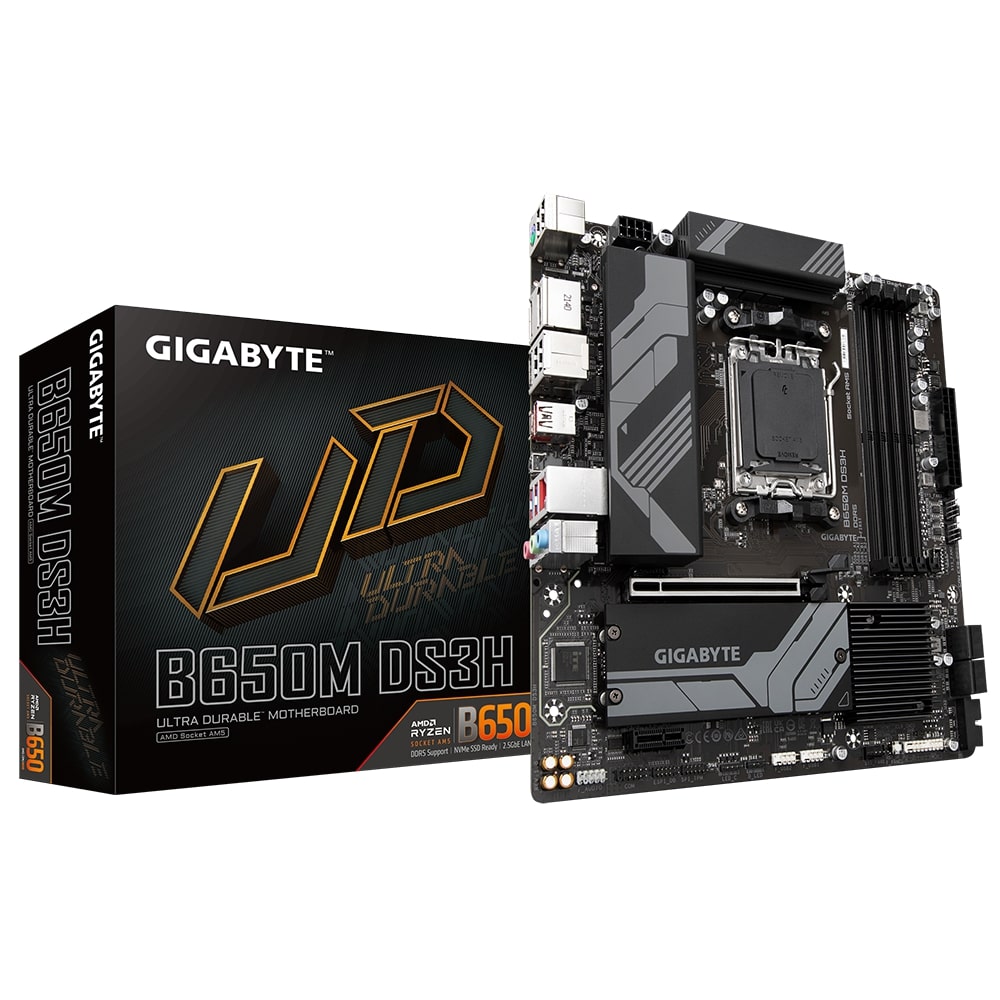 Gigabyte B650M DS3H DDR5 AM5 Motherboard (GA-B650M-DS3H) image 1