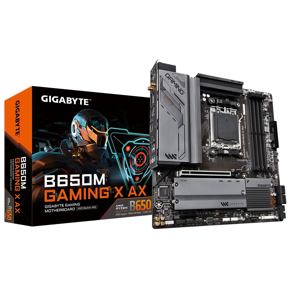Gigabyte B650M Gaming X AX AM5 Motherboard (GA-B650M-GAMING-X-AX) image 1