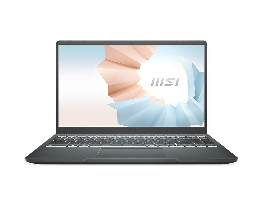 MSI Modern 14 B5M Notebook PC – Ryzen 5-5500U / 14.0″ FHD / 8GB RAM / 256GB SSD / Win 11 Home / Grey (B5M-087ZA) image 1