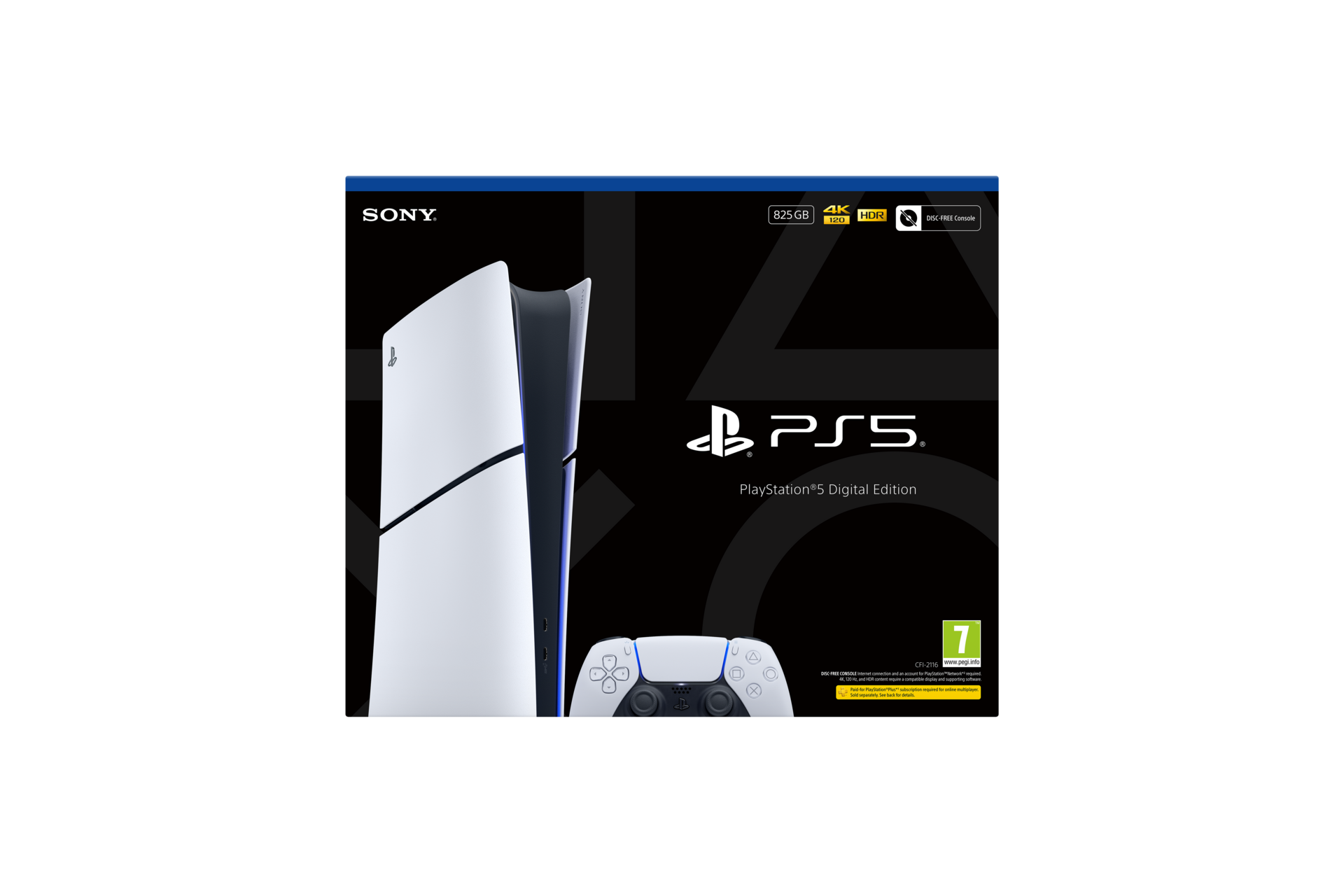 PS5 Digital Edition (e) 825gb Console gallery image 2