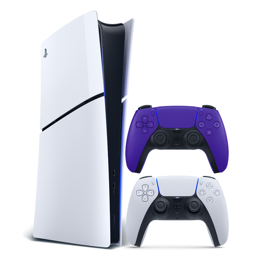 PS5 Slim Digital E Console + Galactic Purple Controller Bundle gallery image 1