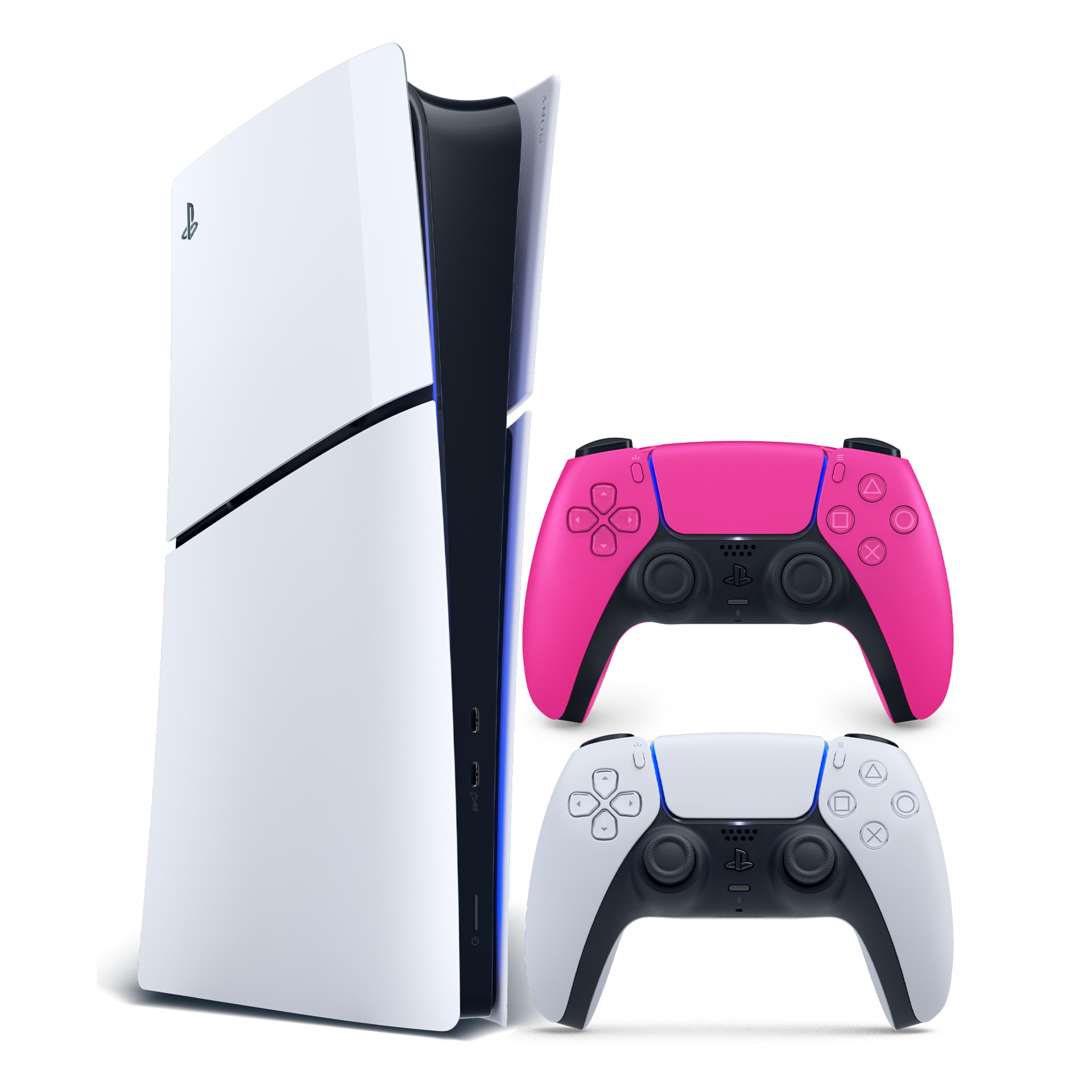 PS5 Slim Digital E Console + Nova Pink Controller Bundle gallery image 1