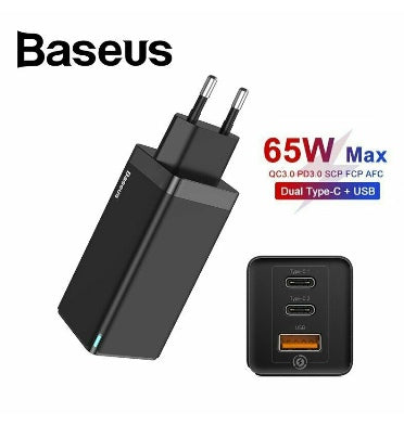 Baseus 65w Gan USB-C Pd Fast Charging Wall Charger product image 1