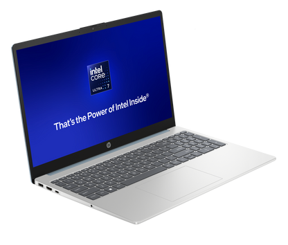 HP 15s Intel Core Ultra 7 155H 16GB RAM and 512GB SSD Laptop Blue — front view