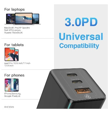 Baseus 65w Gan USB-C Pd Fast Charging Wall Charger product image 4