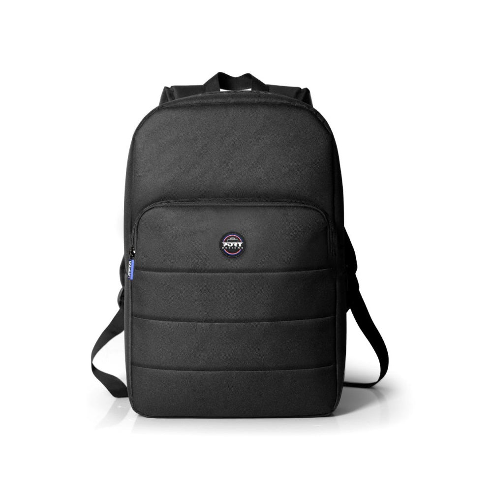 Port Designs ECO PORTLAND II 16-inch Backpack – Black (105350) — in use