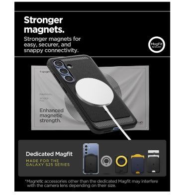 Spigen Samsung Galaxy S25 Premium Rugged Armor MagSafe Case Black product image 5