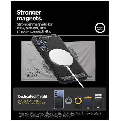 Spigen Samsung Galaxy S25+ Premium Rugged Armor MagSafe Case Black product image 5