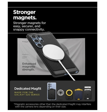 Spigen Samsung Galaxy S25 Ultra Premium Rugged Armor MagSafe Case Black product image 4