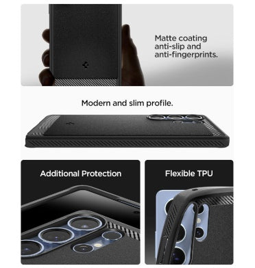Spigen Samsung Galaxy S25 Ultra Premium Rugged Armor MagSafe Case Black product image 5